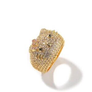 Hello Kitty Gold Ring Size 6 Cba